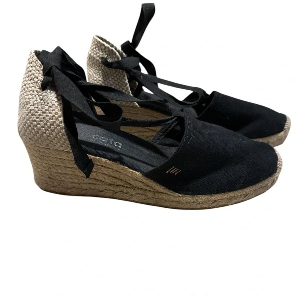 Black Viscata Espadrille Flats